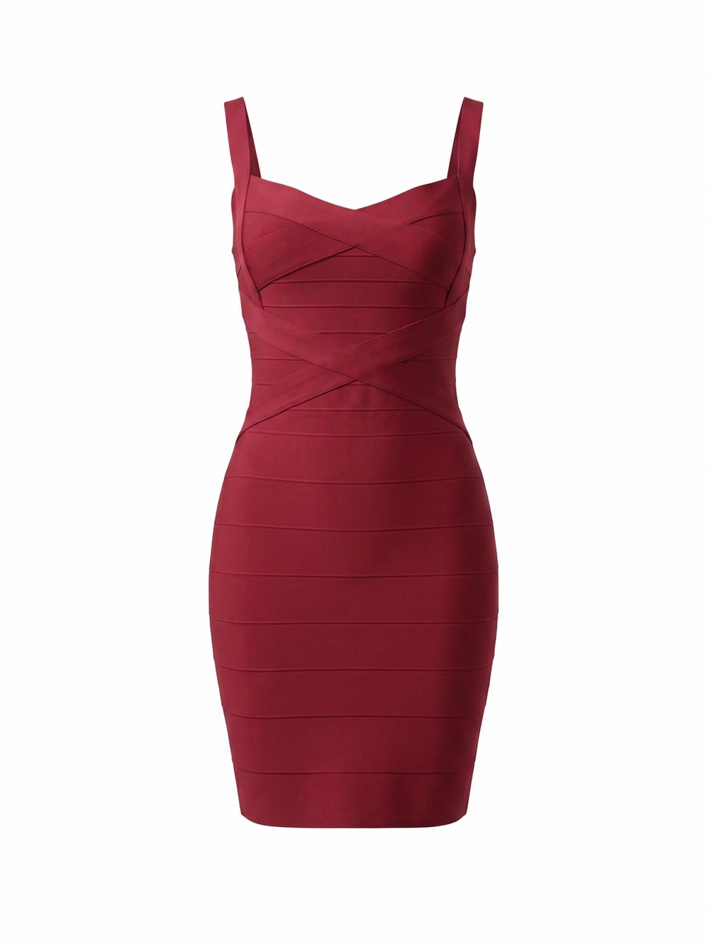 Women’s Sleeveless Bodycon Dress in Burgundy Size M